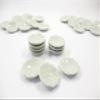 10x25mm White Fluted Edge Plate Dish Dollhouse Miniatures Ceramic Supply 12981 view 4