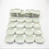 10 Mini White Oval Plate Dish 10x20mm Dollhouse Miniatures Ceramic Supply 12984 view 3