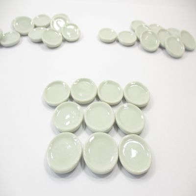 10x20mm White Round Plate Dish Dollhouse Miniature Ceramic Food Supply 12994