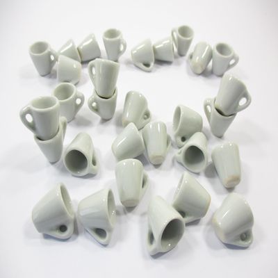 20 New White Coffee Tea Cup Mug Dollhouse Miniature Ceramic Kitchenware 1:6 13000