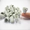 10 New White Coffee Tea Cup Mug Dollhouse Miniature Ceramic Kitchenware 1:6 12799 view 4