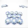 10x20mm Orchid Flower Paint Scallop Plate Dish Dollhouse Miniature Ceramic 12946 view 2
