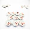 10x20mm Red Paint Plate Dish Scallop Dollhouse Miniatures Ceramic Supply 12948 view 2