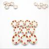 10x20mm Red Heart Paint Plate Dish Dolls House Miniature Ceramic Supply 12957 view 1