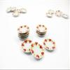 10x20mm Red Heart Paint Plate Dish Dolls House Miniature Ceramic Supply 12957 view 3