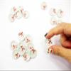 10x20mm Red Paint Plate Dish Dollhouse Miniature Ceramic Kitchenware 12958 view 4