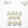 10x20mm Red Orchid Flower Paint Plate Dish Dollhouse Miniature Ceramic 12960 view 1