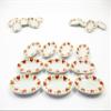10x30mm Red Heart Paint Oval Plate Dish Dollhouse Miniatures Ceramic 12967 view 3