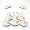10x30mm Red Paint Oval Plate Dish Dollhouse Miniatures Ceramic Supply 12968 view 3