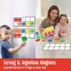 Magnetic Ten-Frame Set, Including 5 Frames (no Hollowed Out) and 55 Colorful Discs (Upgraded Version for Fridge & Hand-held) view 3