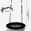 Disc Giant Nest Web Rope Hanging Tree Swing Seat Set Heavy Duty Easy to Set Up for Kids Children Adult Outdoor Backyard Garden 40"/24" view 2