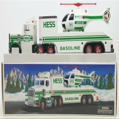 Hess Gasoline Truck Transporter with Helicopter 2006