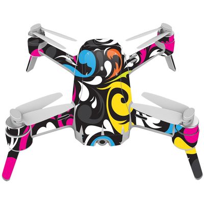 MightySkins Skin Compatible with Yuneec Breeze 4K - Swirly | Protective, Durable, and Unique Vinyl Decal wrap Cover | Easy to Apply, Remove, and Change Styles | Made in The USA