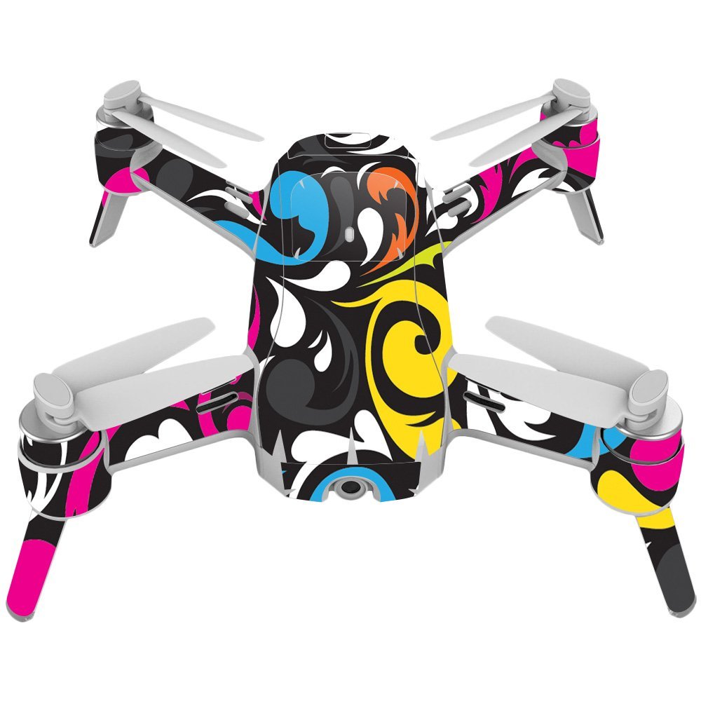 MightySkins Skin Compatible with Yuneec Breeze 4K - Swirly | Protective, Durable, and Unique Vinyl Decal wrap Cover | Easy to Apply, Remove, and Change Styles | Made in The USA