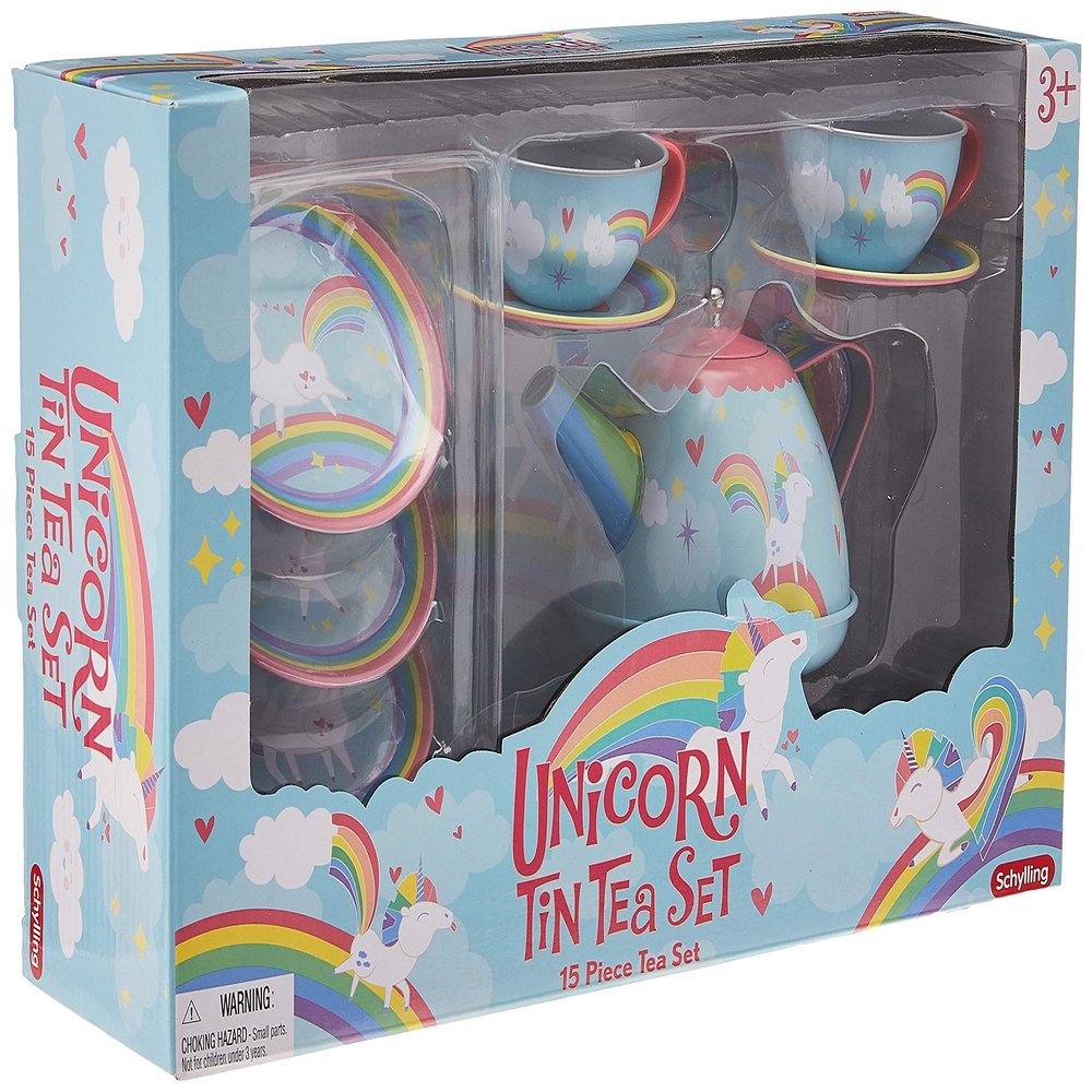 Schylling Schylling Unicorn Tin Tea set