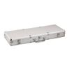 Fat Cat Replacement Aluminum Poker Chip Case - 500ct (Chips, cards, and dice not included ), Silver view 1