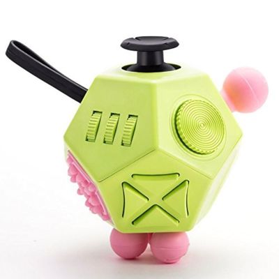 12 Sided Fidget Toys, Dodecagon Cube Toys Anti-Anxiety,Relieves Stress and Autism for Children,Teens and Adults (Green/A3)