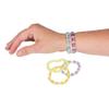 Assorted Plastic Iridescent Bead Bracelets 24 Pcs view 1