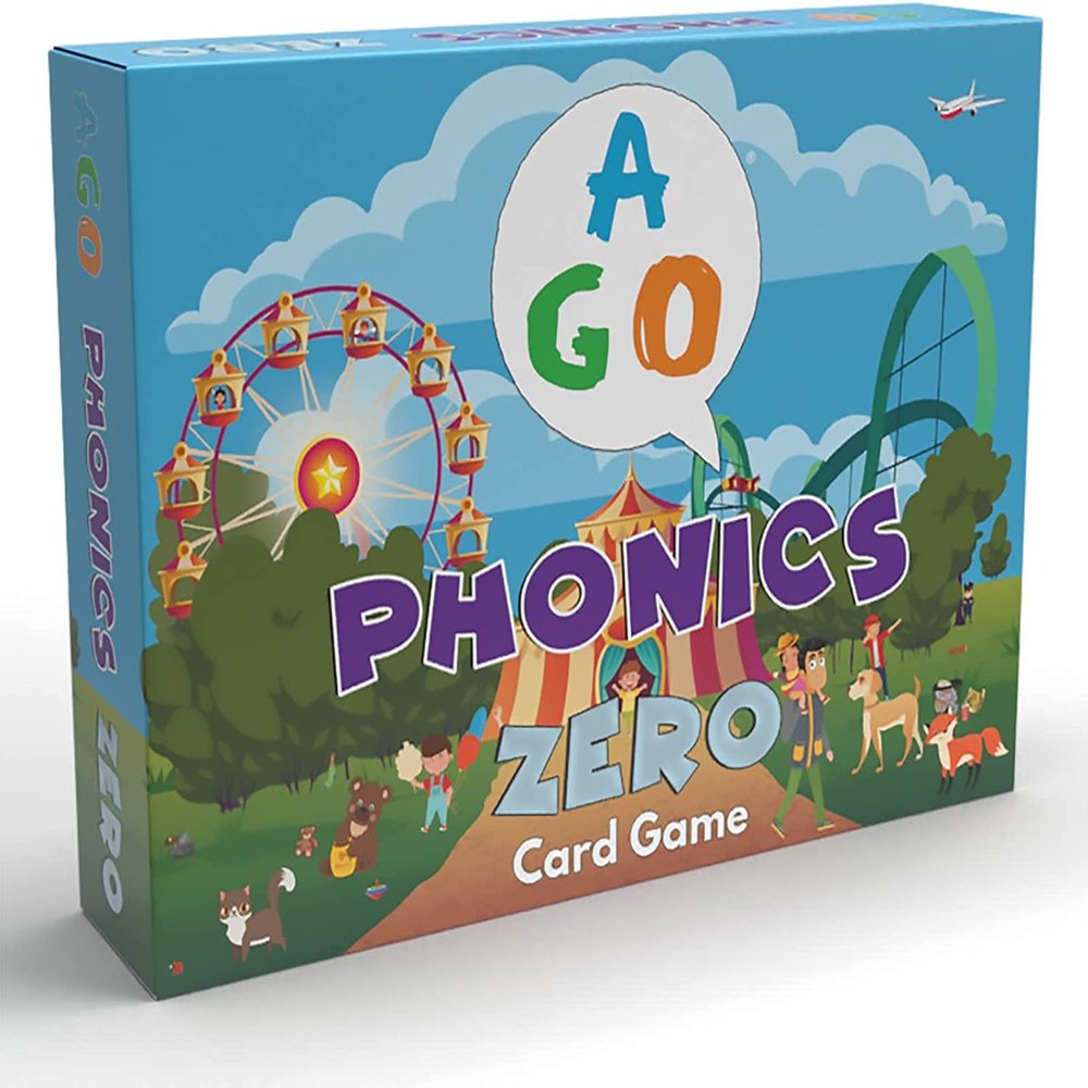 AGO Phonics Zero: Fun CVC Word Card Game & Flashcards for Kids - Fun Reading & Phonics Learning for Kindergarten & Elementary