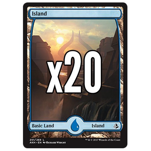 Cool Stuff Inc., LLC 20 Amonkhet Island #251 MTG Basic Full Art Land Lot