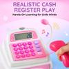Ice Cream Store Mini Cash Register with Pretend Play Desserts, Working Scanner, Calculator, Microphone, Money and Credit Card view 4