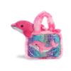 Aurora Fashionable Fancy Pals Dolphin Stuffed Animal - Plush with Stylish Purse for Dress Up Fun - Perfect for Kids 3+ Years, Costumes, and Birthdays - Multicolor 7 Inches view 1