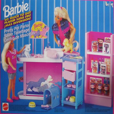 Barbie So Much To Do! Pretty Pet Parlor Playset (1994 Tri-Lingual Box)