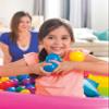 Intex Small Plastic Multi-Colored Fun Ballz for Indoor and Outdoor Ball Pits or Splash Pools with Storage Carrying Bag, (100 Pack) view 3