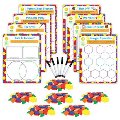 EAI Education Hands-On Math Centers: Pattern Blocks - Grade 4