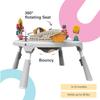 ORIBEL PortaPlay Convertible 3-in-1 Baby Activity Center & Play Table | Patented Bouncy Seat | Stable Foot Support | 5 Months+ | Development Focused Toys (Wonderland Adventure, Grey) view 3