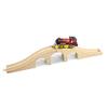 Wooden Train Bridges, Crossing Track Bridge, Wooden Train Track Accessories, Wood Train Tracks, Train Tracks Compatible with All Major Brands, Wood Toys for Girls & Boys view 4