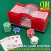CHH Hand Cranked Card Shuffler  Manual Card Shuffler for Standard or Bridge-Sized Playing Cards  Quiet and Easy to Use - Designed for 2 Decks view 2