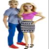 Barbie Dolls, Barbie and Ken Doll 2-Pack Featuring Blonde Hair and Bright Colorful Clothes, Kids Toys and Gifts (Amazon Exclusive) view 1