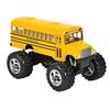 KinsFun 5" Monster School Bus Die Cast Metal Model, Pullback Action Toy Monster Truck view 3
