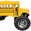 KinsFun 5" Monster School Bus Die Cast Metal Model, Pullback Action Toy Monster Truck view 4