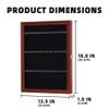 36 Souvenir Tea Spoon Display Case Rack Wall Mountable Cabinet Frame with Lockable Door Mahogany Finish view 3