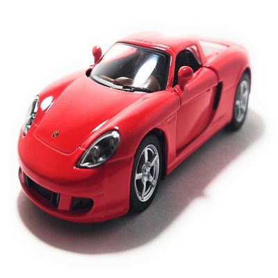 KiNSMART - Porsche Carrera GT Red 5" 1:36 Scale Die Cast Metal Model Toy Super Sports Car