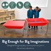 Children's Factory Medium Sensory Table and Lid 24 Height, Sandbox with Lid, Water Table for Kids, Red view 3