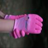 G & F Products 2040-2P JustForKids Premium MicroFoam Texture Coated Kids Garden Gloves, Kids Work Gloves, Pink, 1 Pair view 2