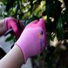 G & F Products 2040-2P JustForKids Premium MicroFoam Texture Coated Kids Garden Gloves, Kids Work Gloves, Pink, 1 Pair view 4