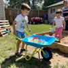 G & F Products Kids Metal Wheelbarrow  Child-Sized, Durable Metal Construction with Sturdy Wheel, Easy Assembly, Ideal for Outdoor Play, Gardening Fun, Backyard Activities & Toddler-Friendly Design view 2