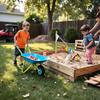 G & F Products Kids Metal Wheelbarrow  Child-Sized, Durable Metal Construction with Sturdy Wheel, Easy Assembly, Ideal for Outdoor Play, Gardening Fun, Backyard Activities & Toddler-Friendly Design view 3