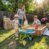 G & F Products Kids Metal Wheelbarrow  Child-Sized, Durable Metal Construction with Sturdy Wheel, Easy Assembly, Ideal for Outdoor Play, Gardening Fun, Backyard Activities & Toddler-Friendly Design view 4