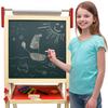 Number 1 in Gadgets Deluxe Standing Art Easel, Dry-Erase Board Chalkboard Magnetic Whiteboard Paper Roll and Accessories, Ultimate All-in-One Wooden Kid's Art Easel view 4