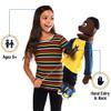 25" Jordan, Black Boy, Full Body, Ventriloquist Style Puppet view 2