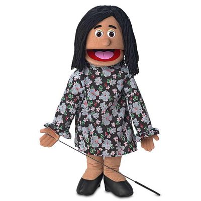25" Maria, Hispanic Mom/Teacher, Full Body, Ventriloquist Style Puppet