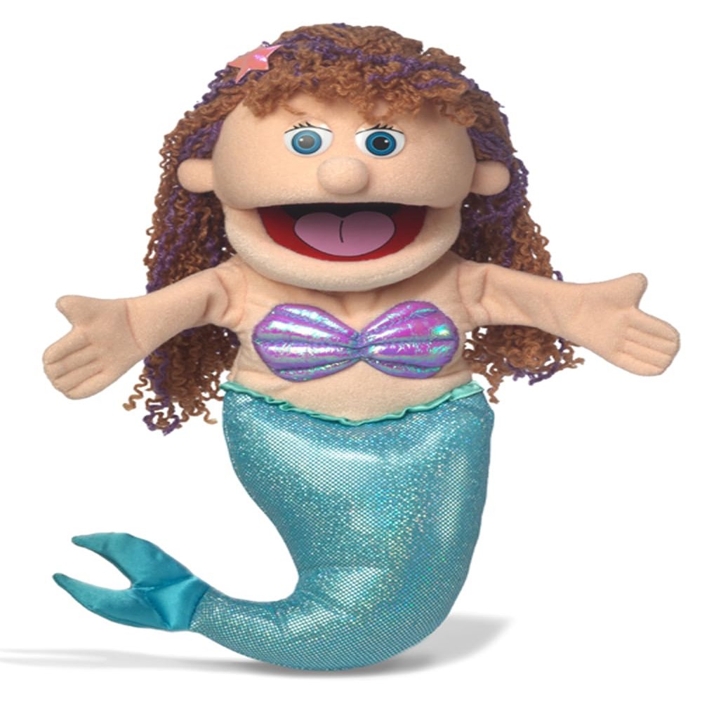 14" Mermaid, Hand Puppet, by Silly Puppets