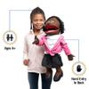 25" Barbara, Black Mom/Teacher, Full Body, Ventriloquist Style Puppet view 2