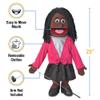 25" Barbara, Black Mom/Teacher, Full Body, Ventriloquist Style Puppet view 3