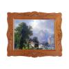 1/12 Fine Scale Miniature Print of Mountain with Wood Framed for Dollhouse Decoration view 1